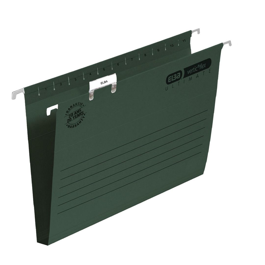 Hängmapp ELBA Vertic Folio 30mm grön (50 pack)