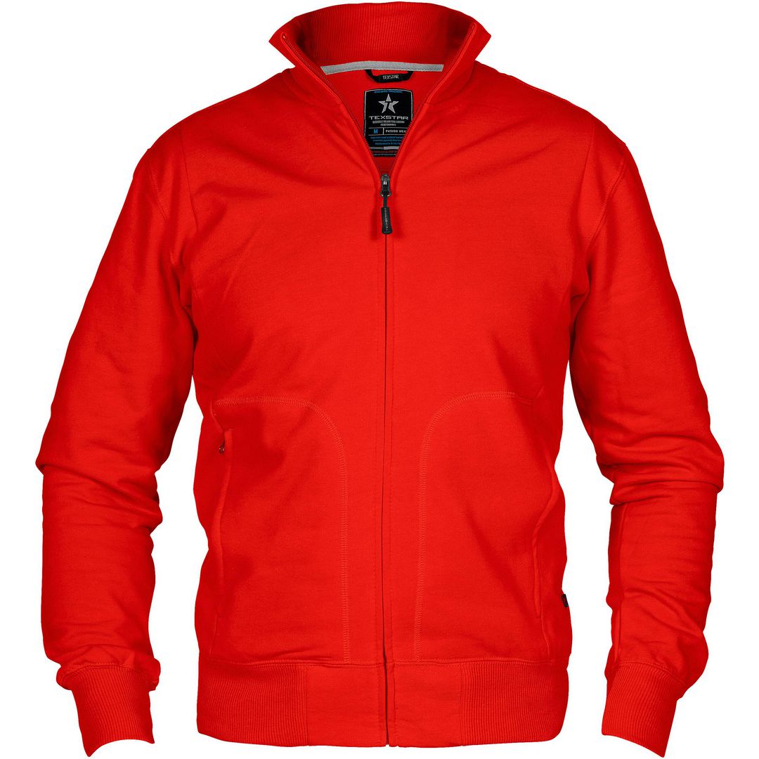 Sweatjacka TEXSTAR HC04 röd XS