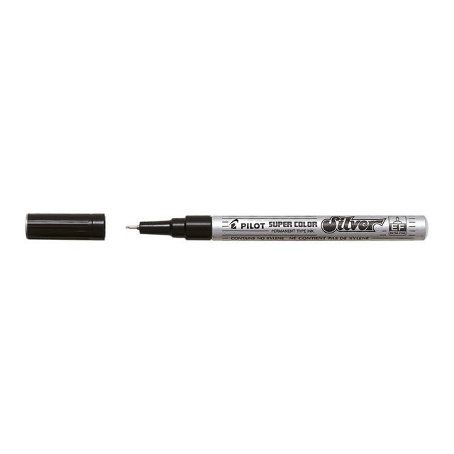 Märkpenna Pilot Super Color EF silver (12 pack)
