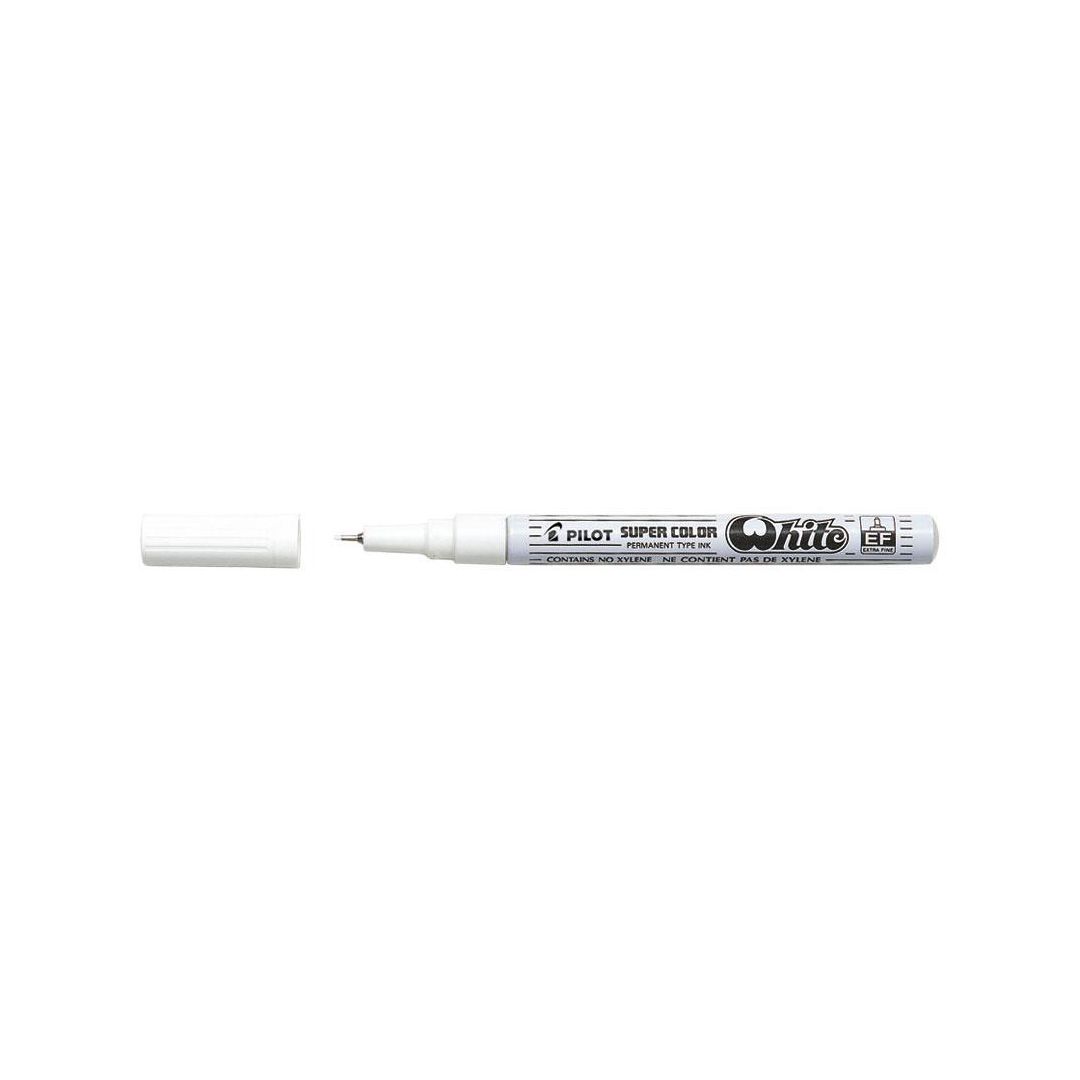 Märkpenna Pilot Super Color EF vit (12 pack)