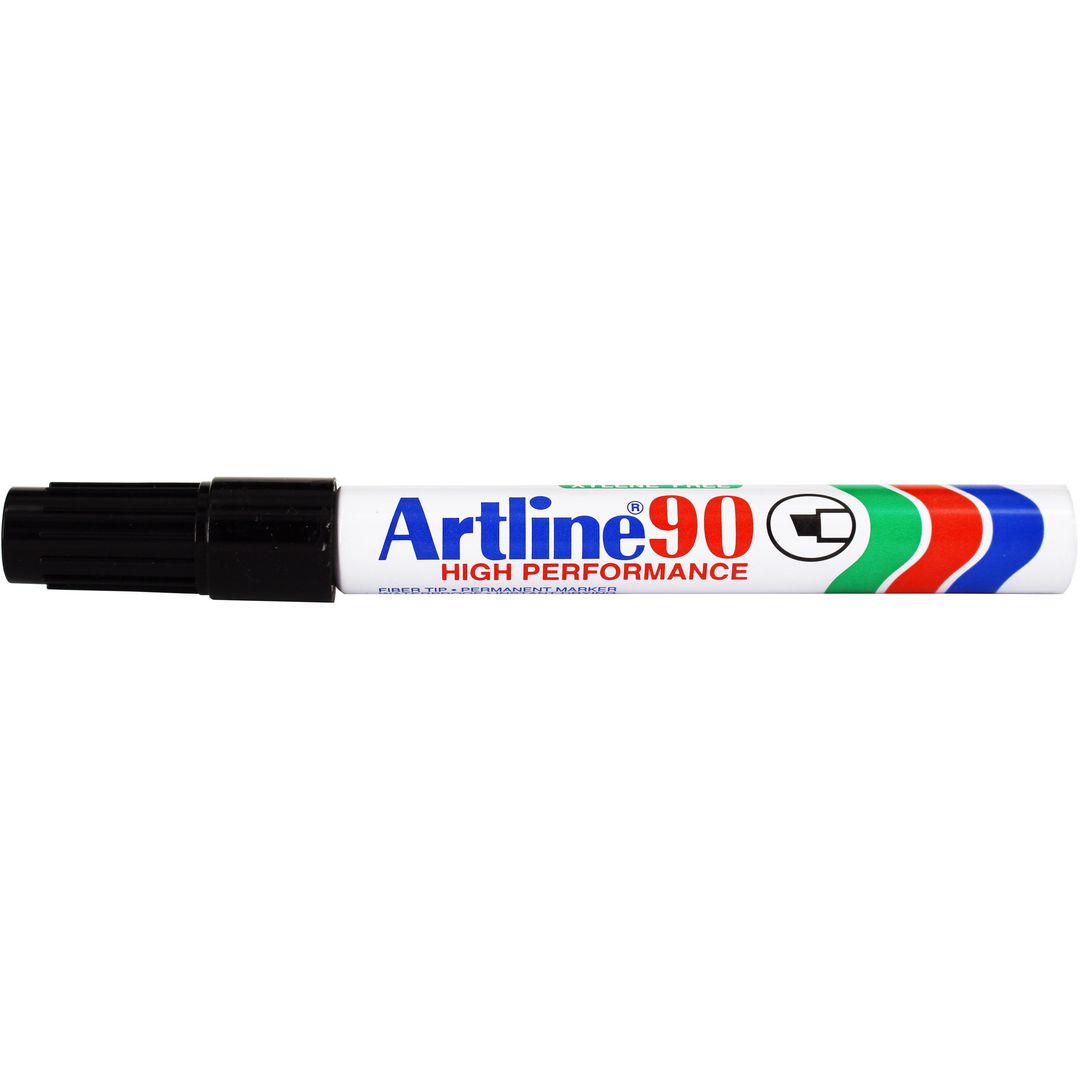 Märkpenna ARTLINE 90 sned 5mm svart (12 pack)