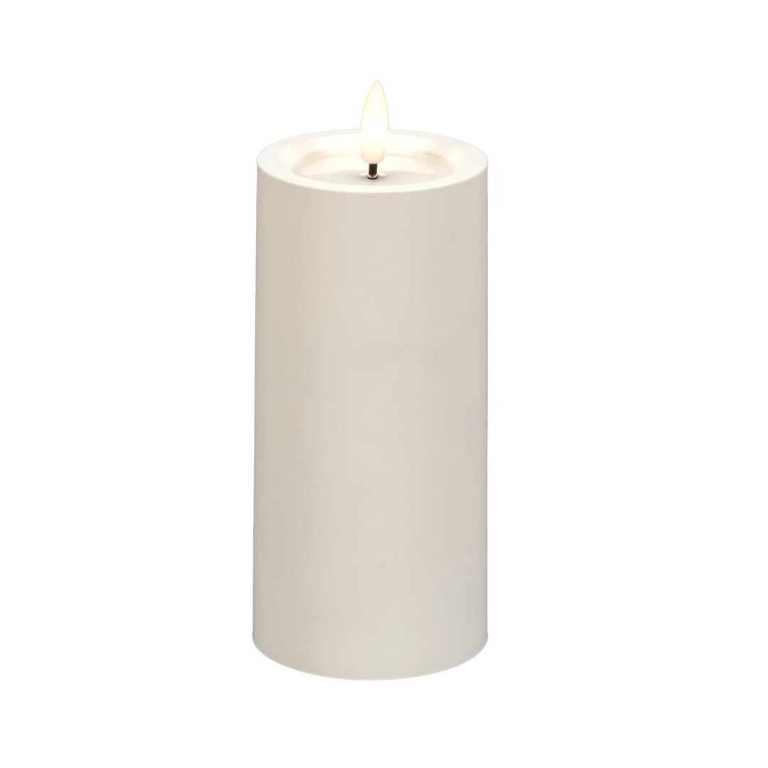 Blockljus KONSTSMIDE LED timer vit 15cm