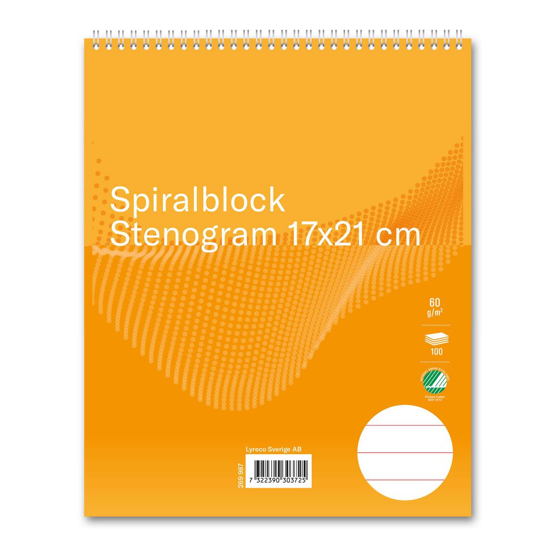Spiralblock FORMAT stenogram 170x210mm (10 pack)