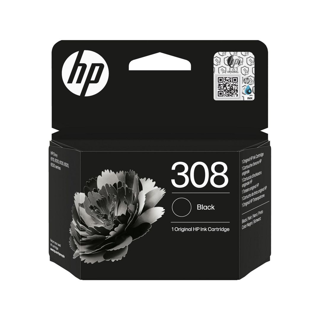 Bläckpatron HP 7FP21UE 308 svart