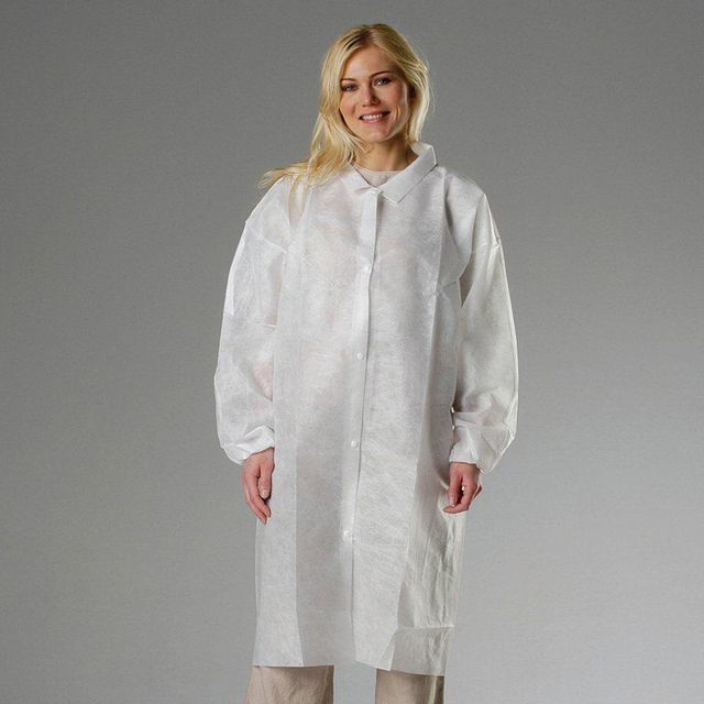 Besöksrock GRANBERG vit non-woven 100/fp