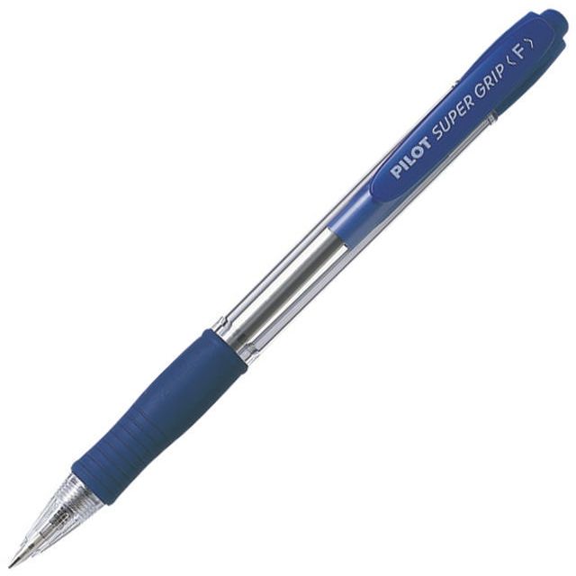 Kulpenna Pilot Super Grip fine 0,7 blå (12 pack)
