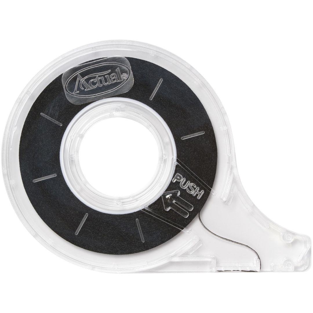Uppdelningsband Actual 2mmx13m svart