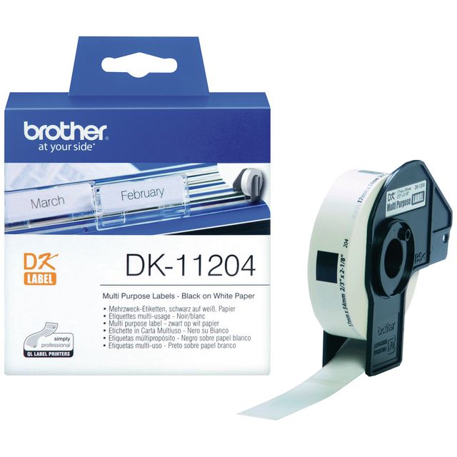 Etikett Brother DK11204 17x54mm 400/fp