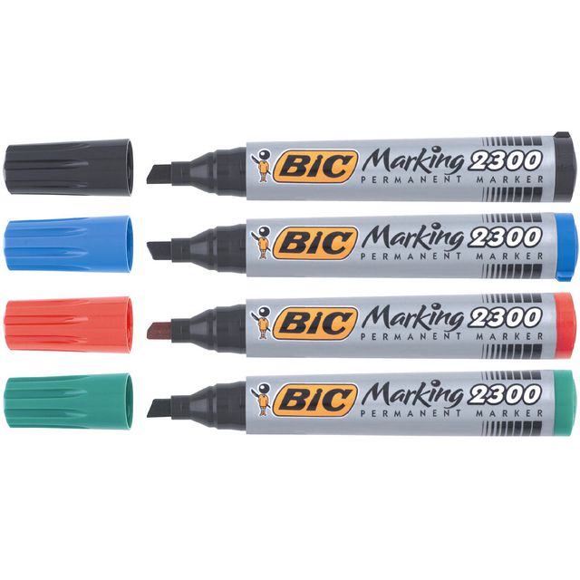 Märkpenna Bic Eco 2300 4 färger/fp