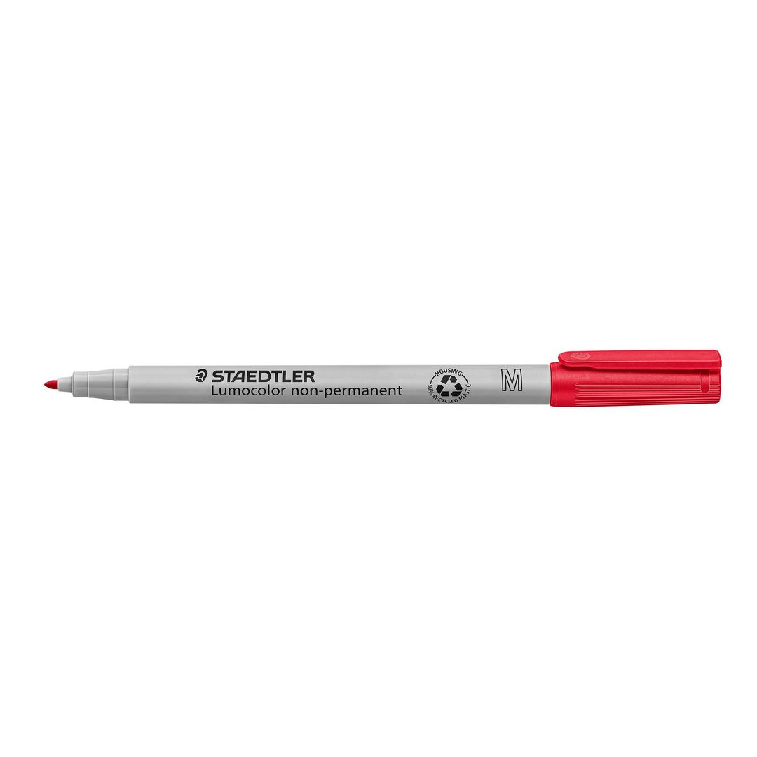 Universalpenna Lumocolor M VL röd (10 pack)