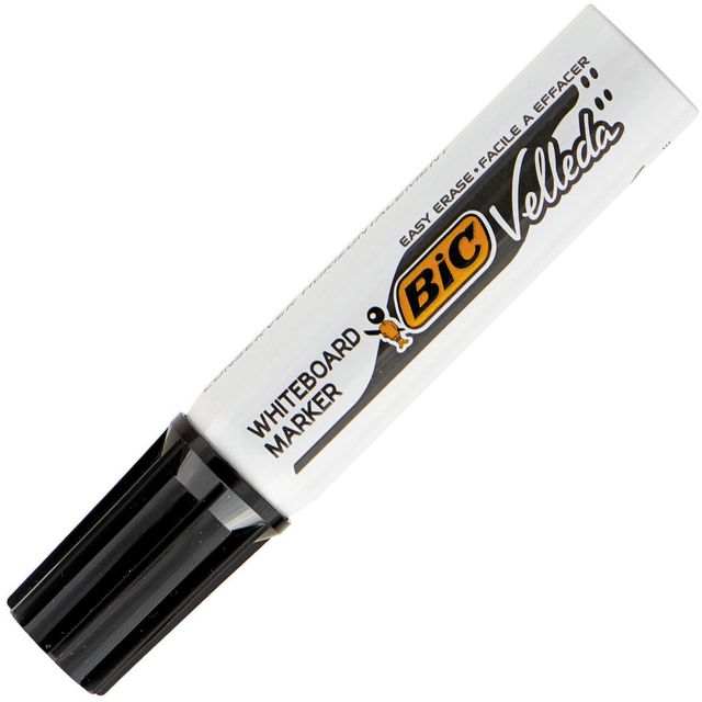 Whiteboardpenna Bic Velleda 1781 svart (12 pack)