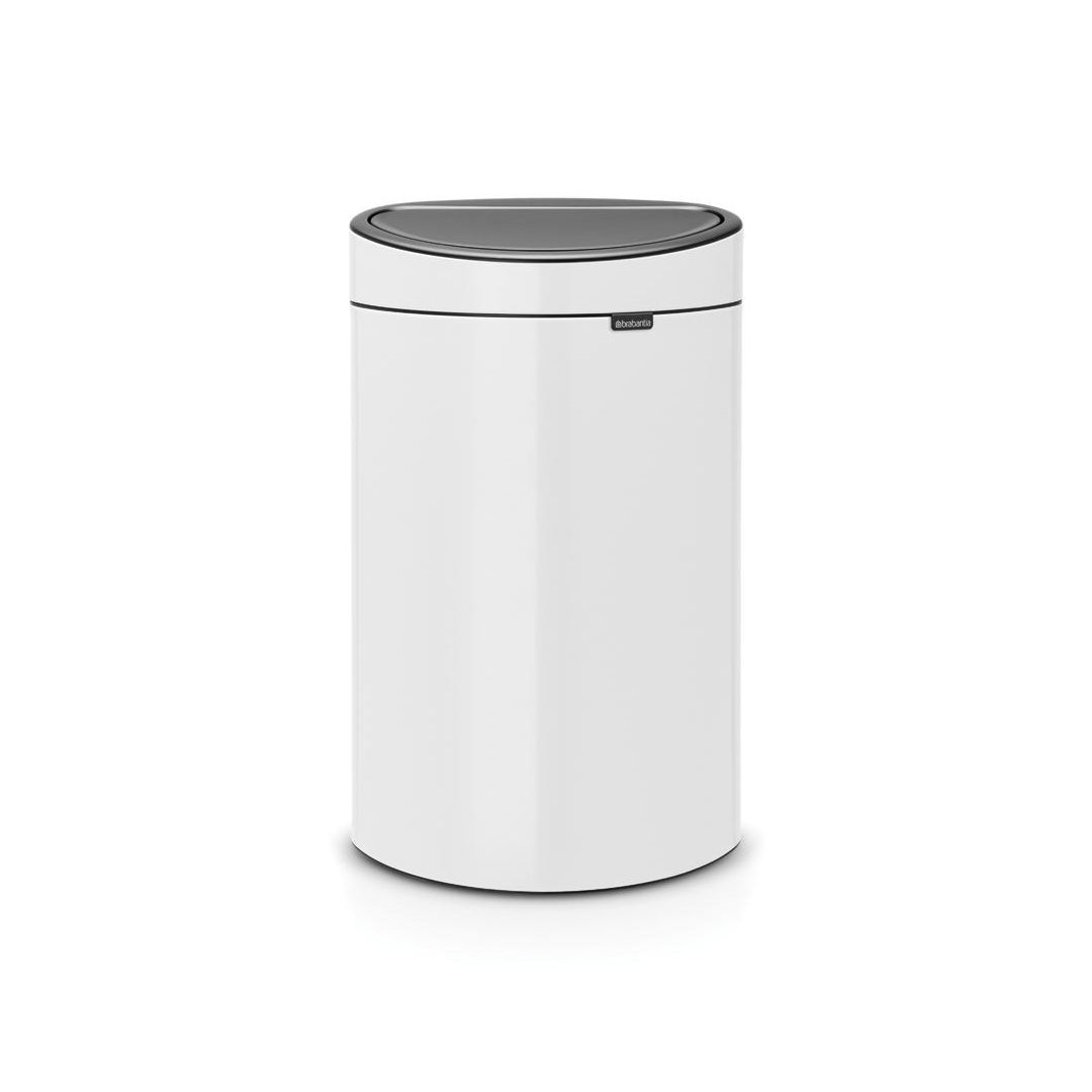 Papperskorg BRABANTIA Touch Bin 40L vit