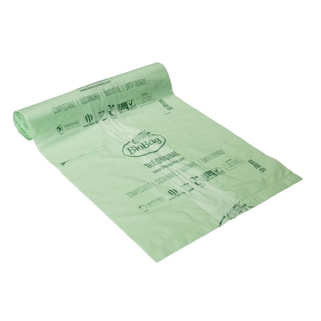 Papperskorgspåse BIOBAG 10L 20my 25/rl (20 pack)