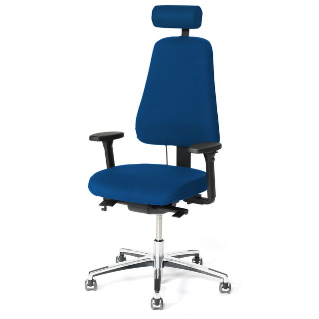 Kontorsstol LD6340Deluxe m svankst blå