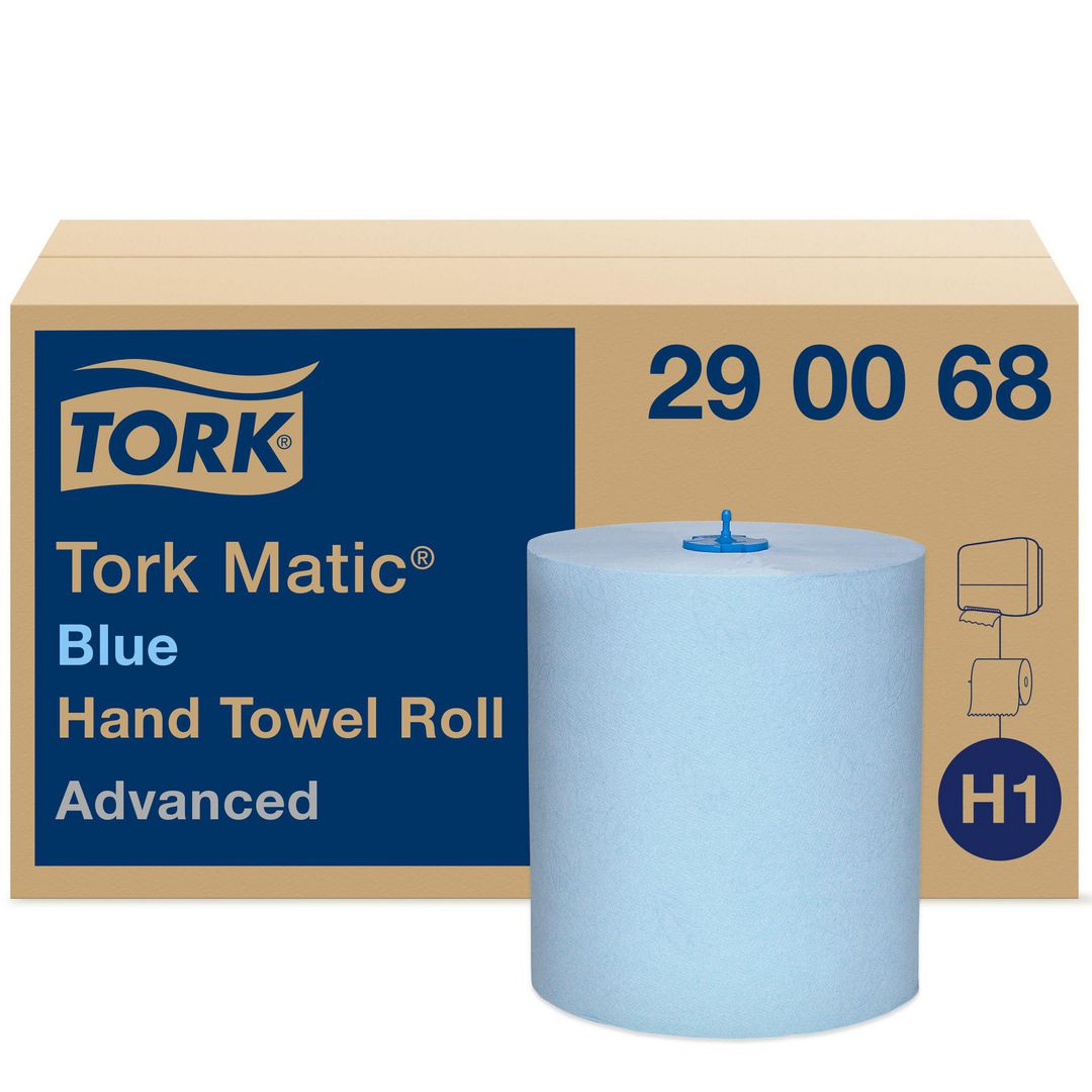 Handduk TORK Adv H1 blå 6/fp