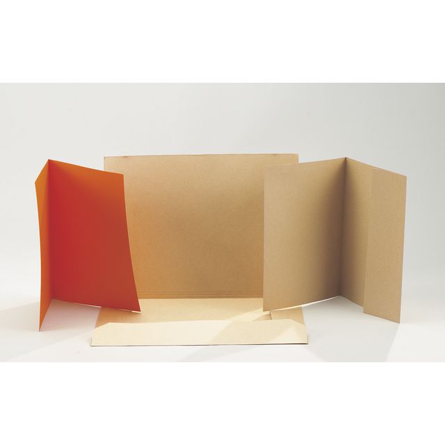 Mapp kartong 3-klaff A3 brun (5 pack)