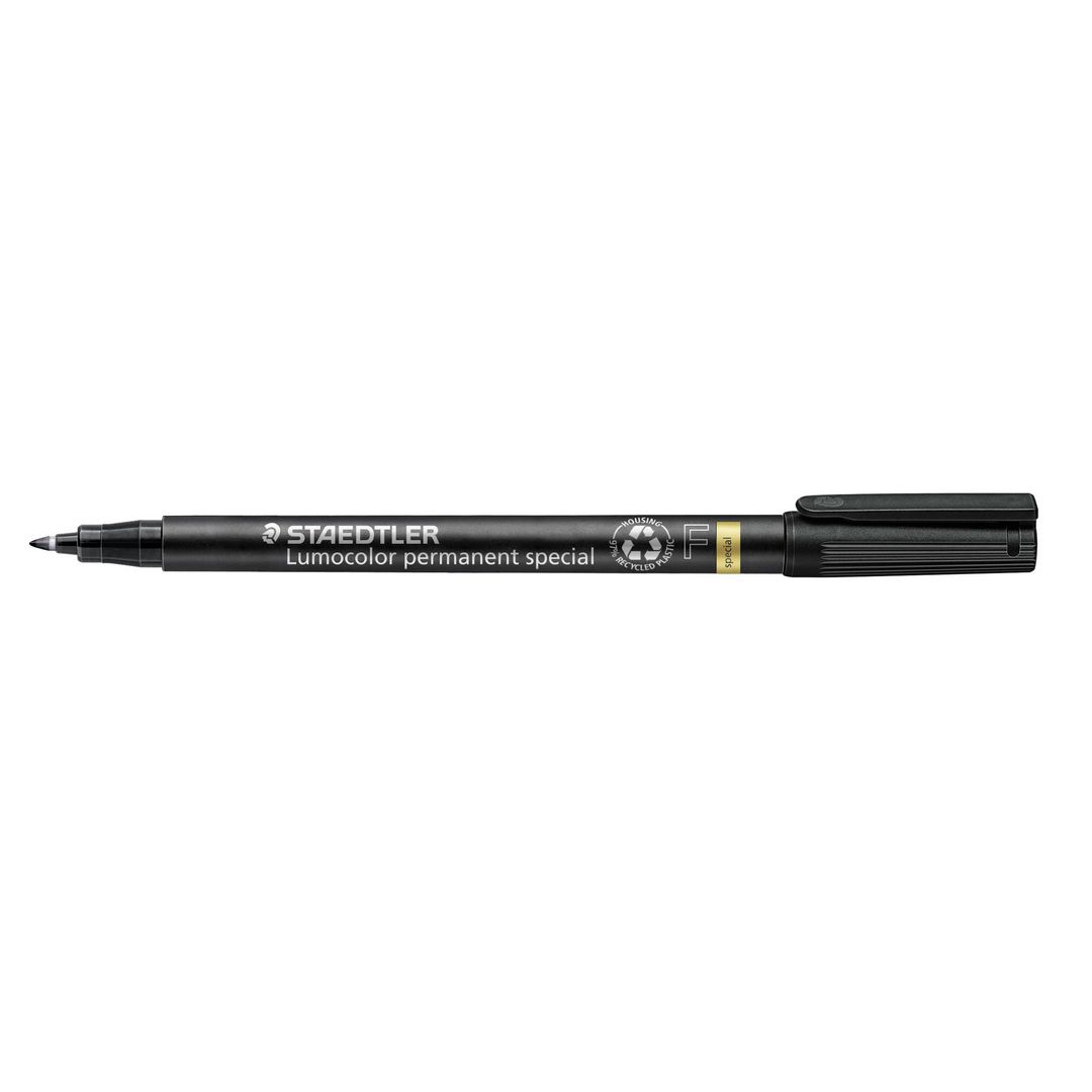 Universalpenna LUMOCOLOR F P spec svart (10 pack)