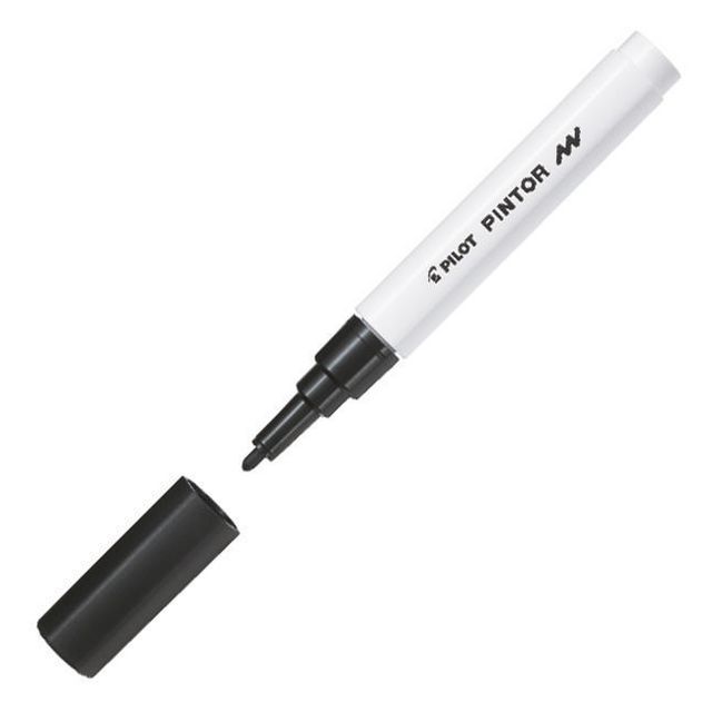 Märkpenna PILOT Pintor F svart (6 pack)