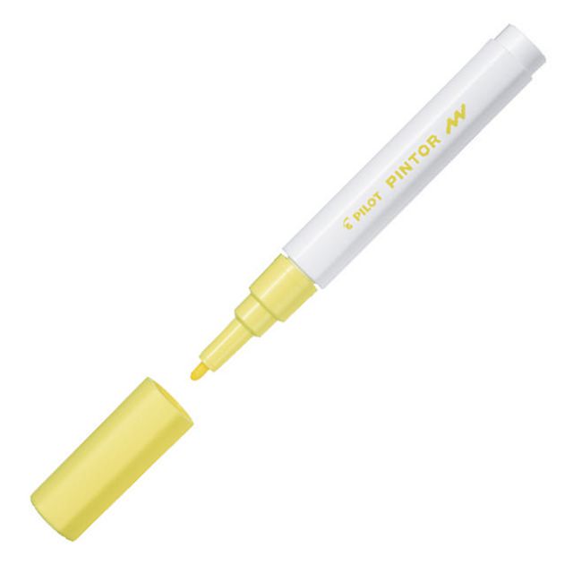 Märkpenna PILOT Pintor F pastel gul (6 pack)
