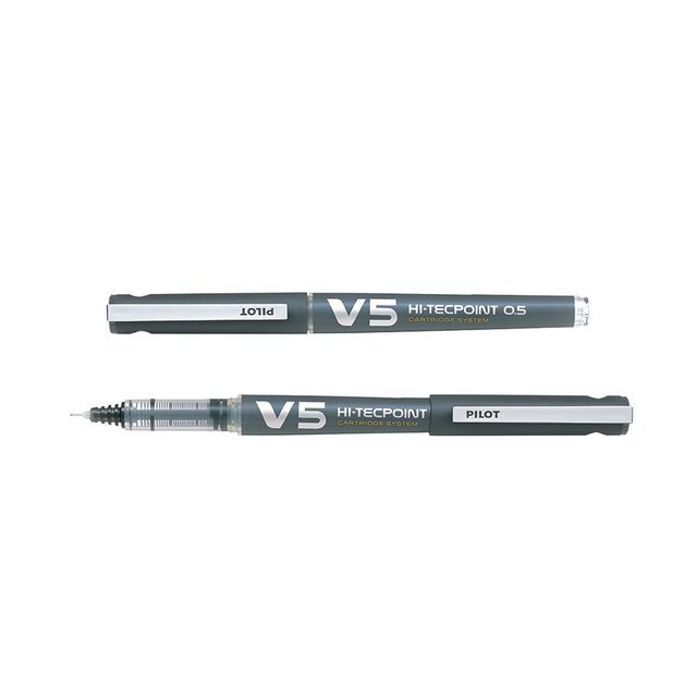 Bläckkulpenna PILOT Hi-Tec V5 svart (10 pack)