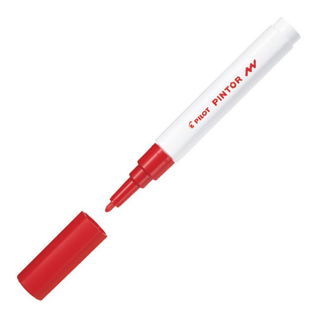 Märkpenna PILOT Pintor F röd (6 pack)