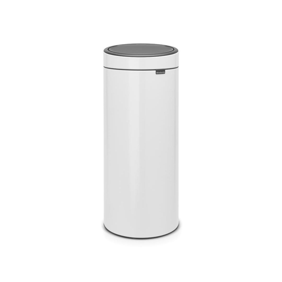 Papperskorg BRABANTIA Touch Bin 30L vit