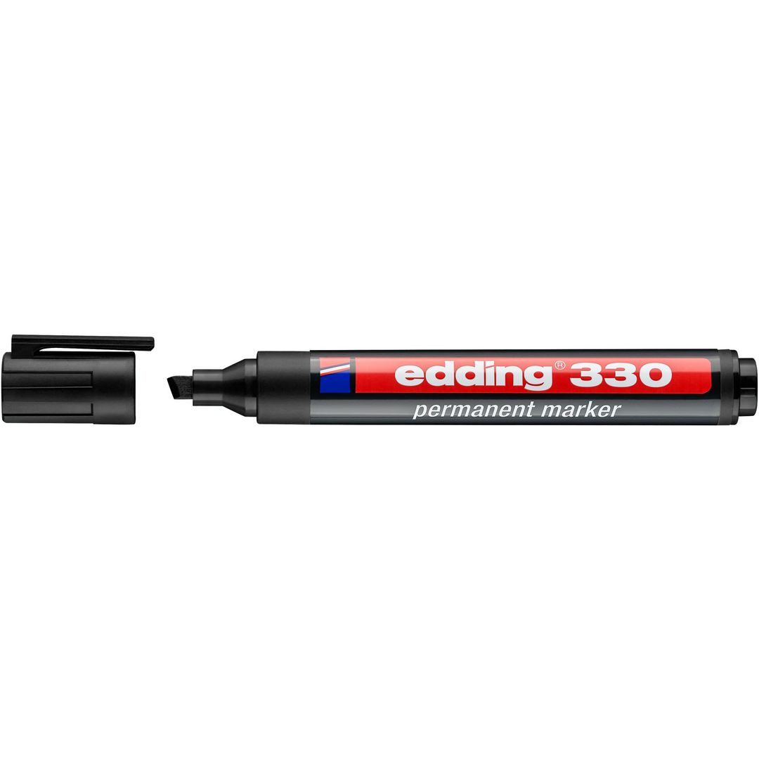 Märkpenna Edding 330 svart (10 pack)