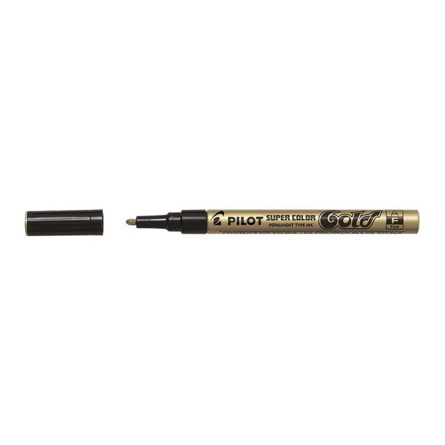 Märkpenna Pilot Super Color F guld (12 pack)