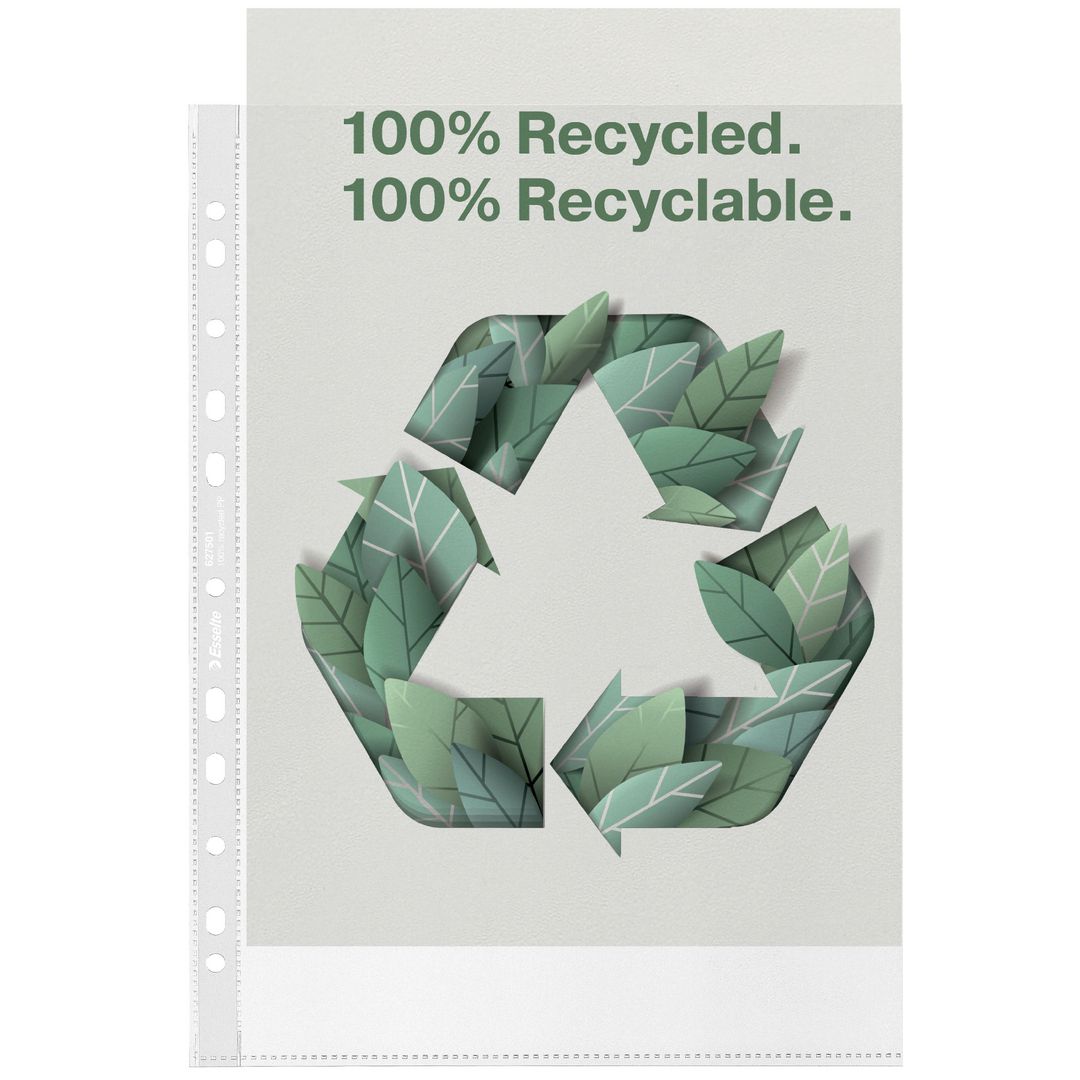 Plastficka Esselte rec A4 0,10 50/fp