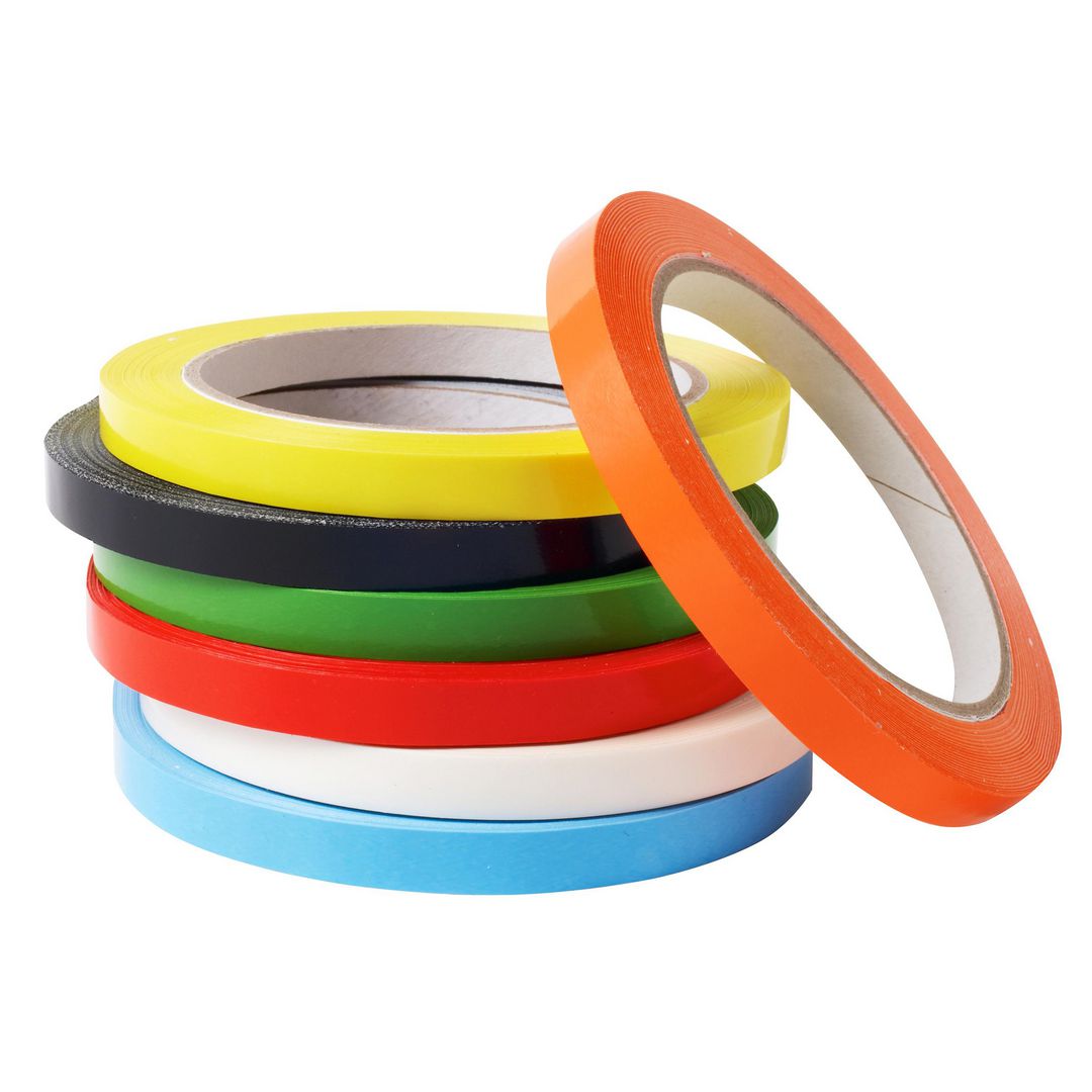 Tejp märk PVC 9mmx66m blå