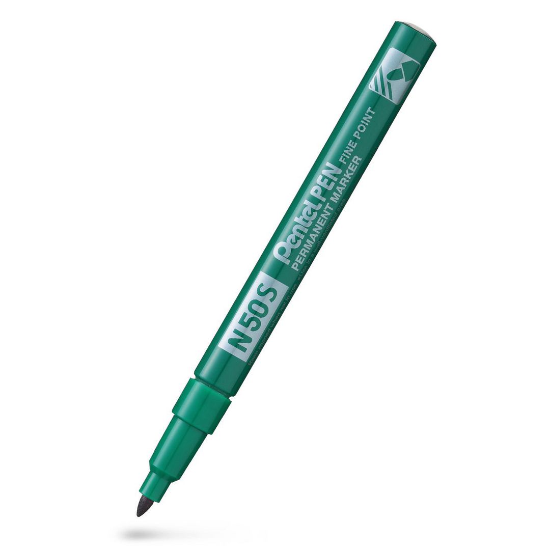 Märkpenna perm. PENTEL N50S rund grön
