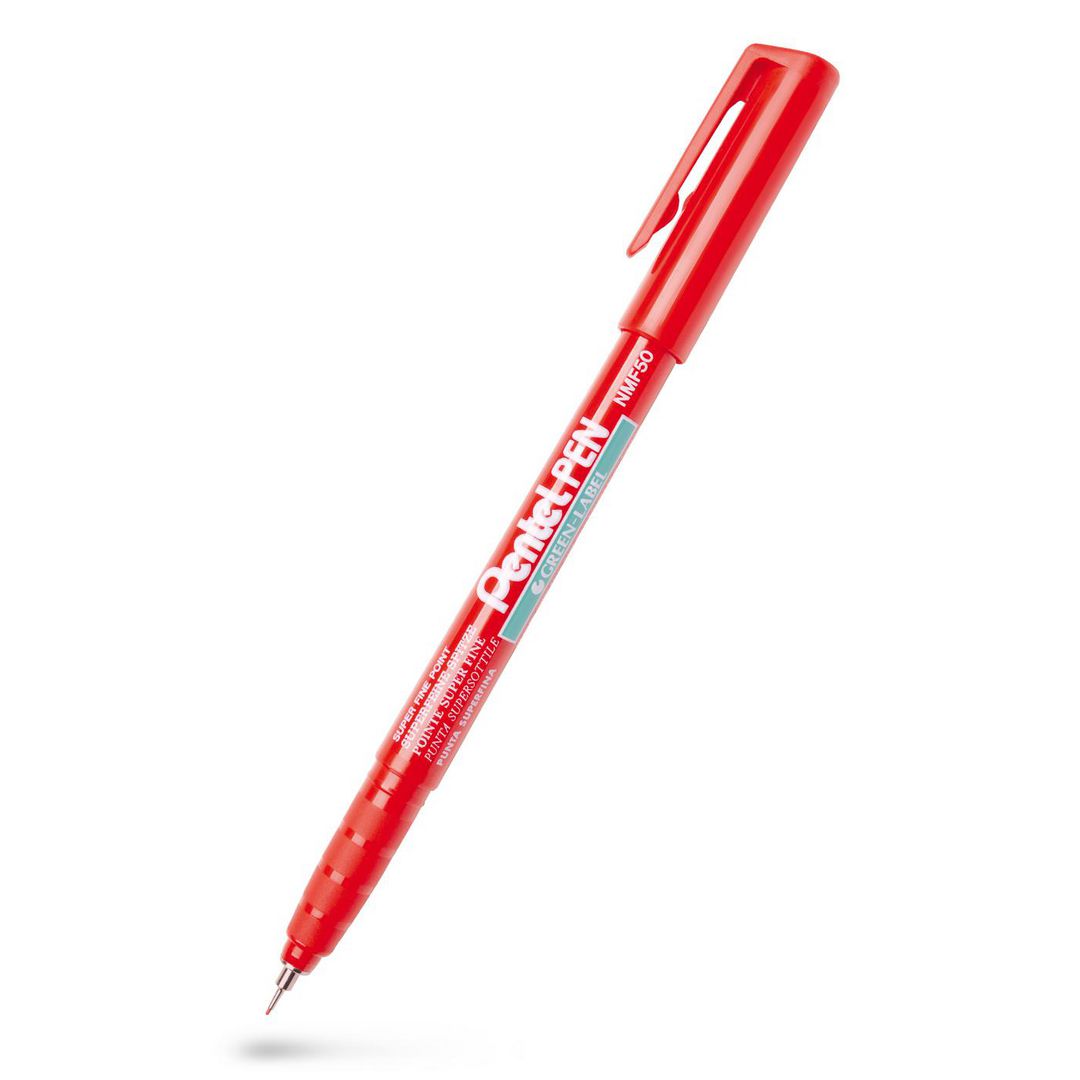 Märkpenna perm. PENTEL super fine röd