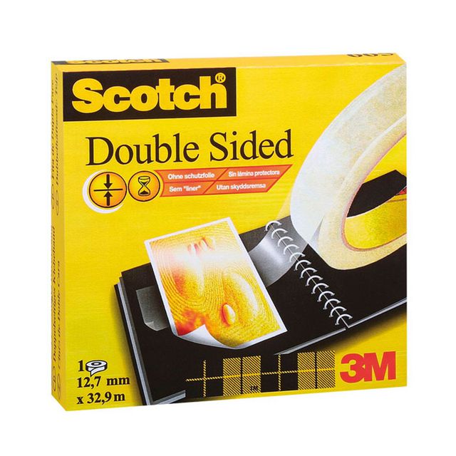Dubbelhäftande tejp Scotch 665 33mx12mm