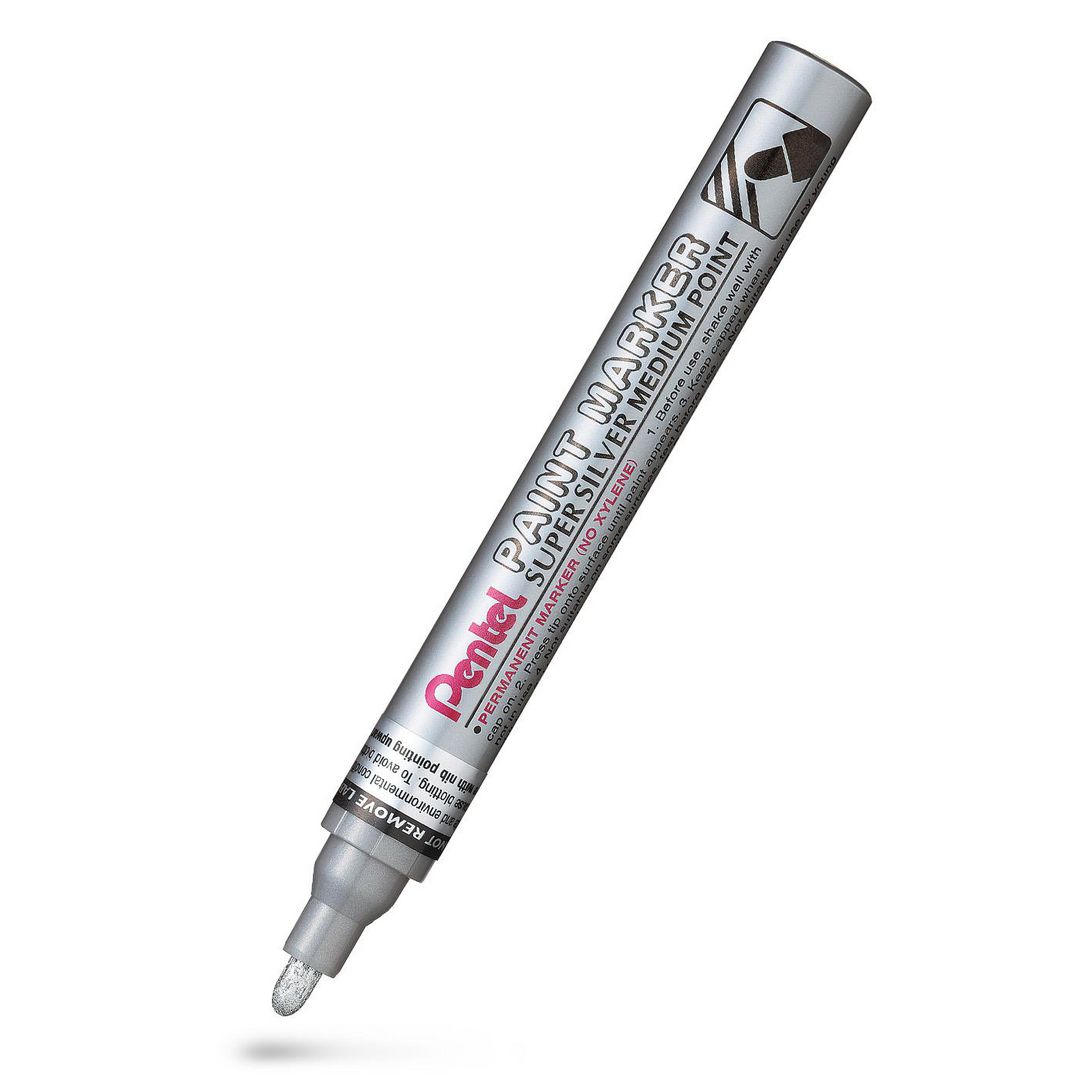 Märkpenna PENTEL Paint Marker rund silv.