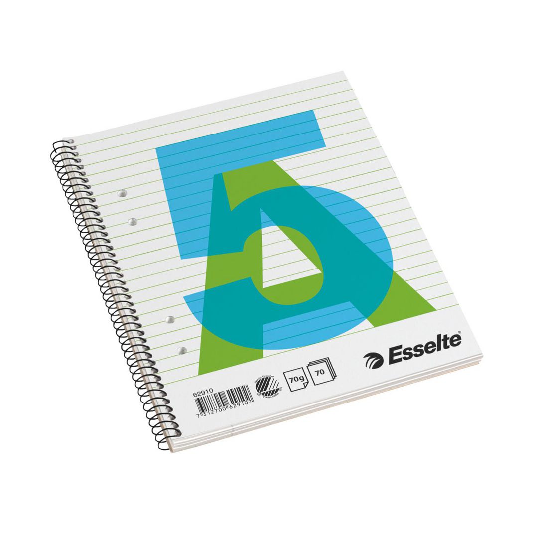Kollegieblock Esselte A5 70g 70bl linj h
