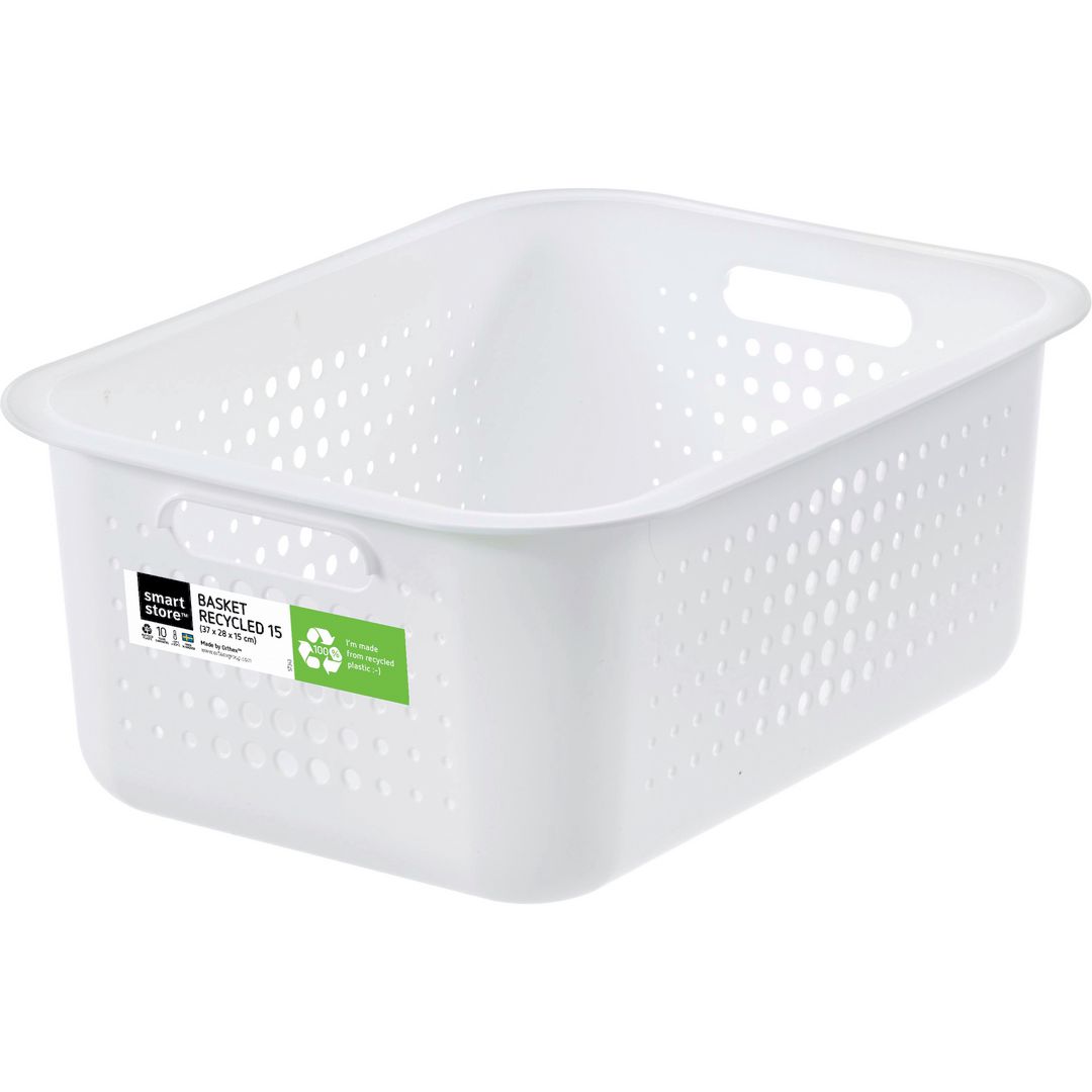 Förvaringskorg SmartStore vit 10L
