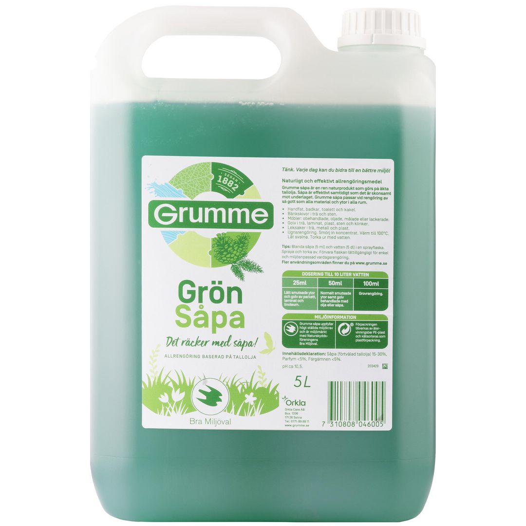Såpa GRUMME Grönsåpa 5L