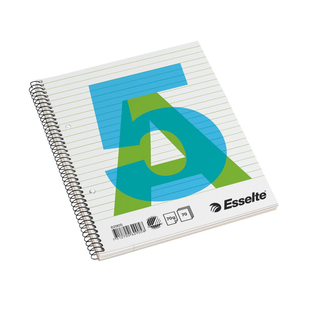 Kollegieblock Esselte A5 70g 70bl linj
