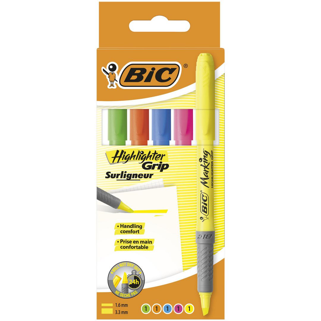 Överstrykningspenna BIC Grip 5/fp