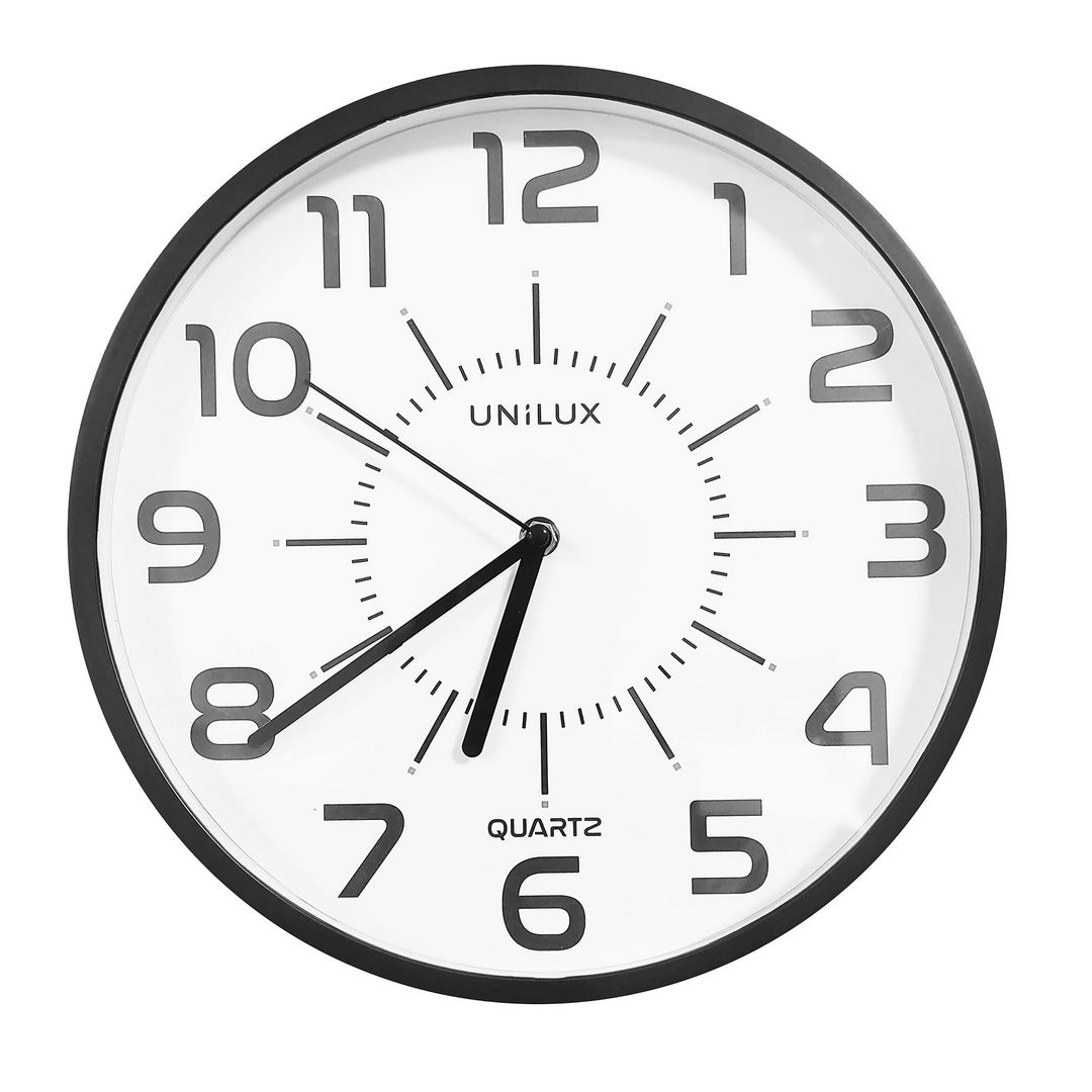 Väggklocka UNILUX Pop plastlins 30,5cm