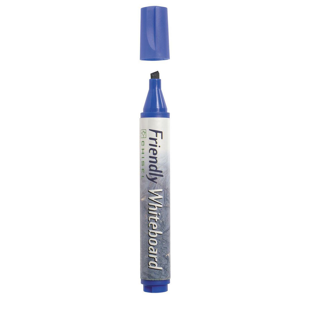Whiteboardpenna Friendly sned blå (10 pack)
