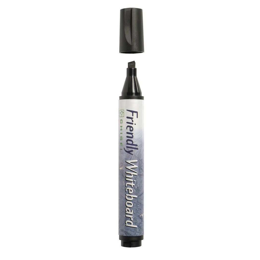 Whiteboardpenna Friendly sned svart (10 pack)