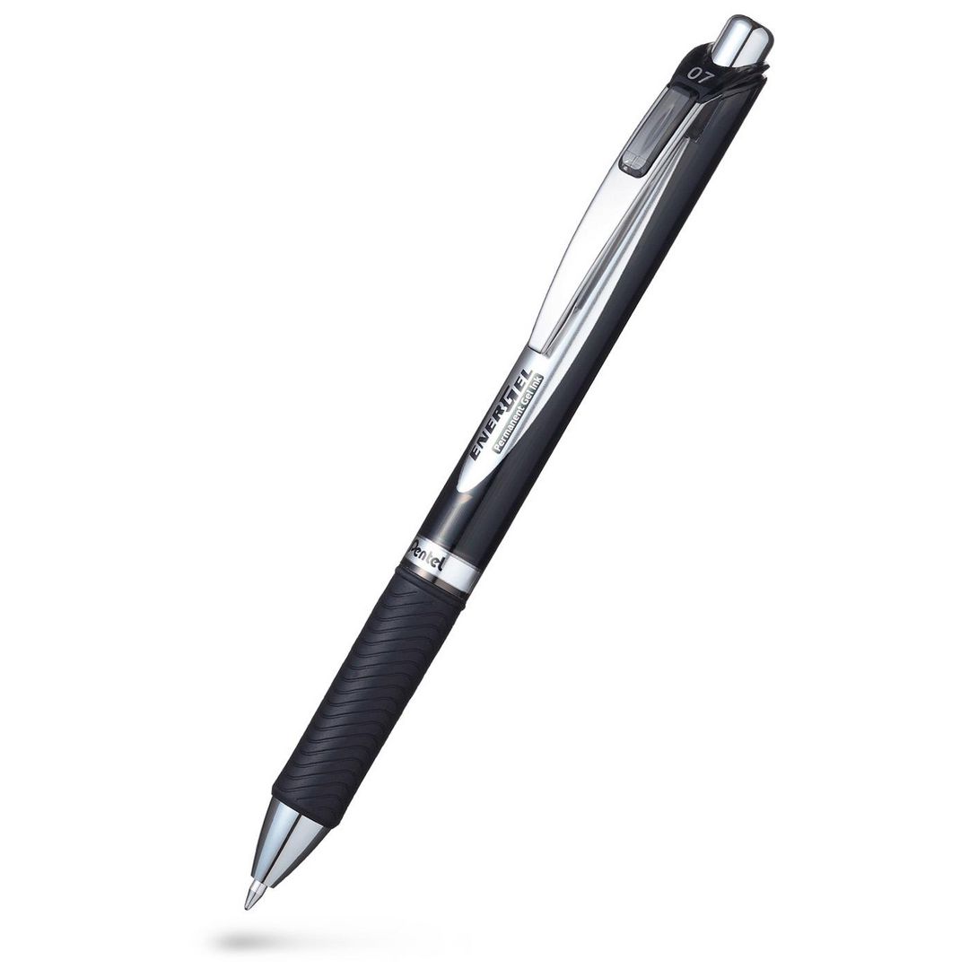 Gelpenna PENTEL EnerGel permanent 0,7 sv (12 pack)