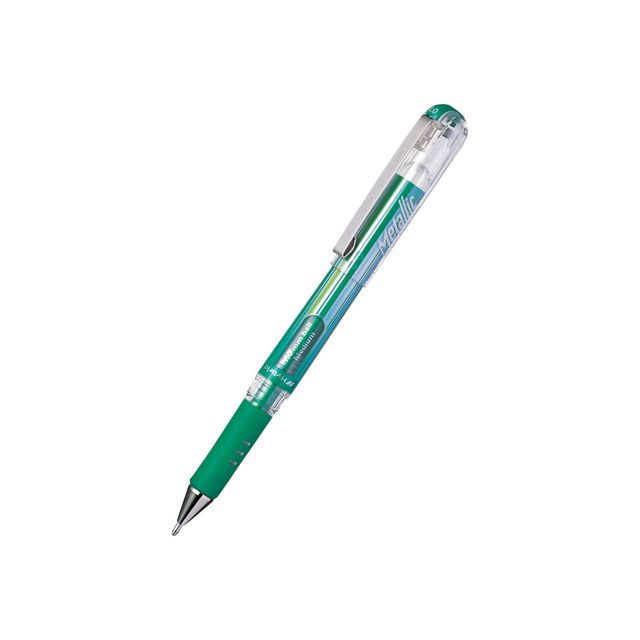 Gelpenna Pentel Hybrid Gel 1,0 met.grön (12 pack)