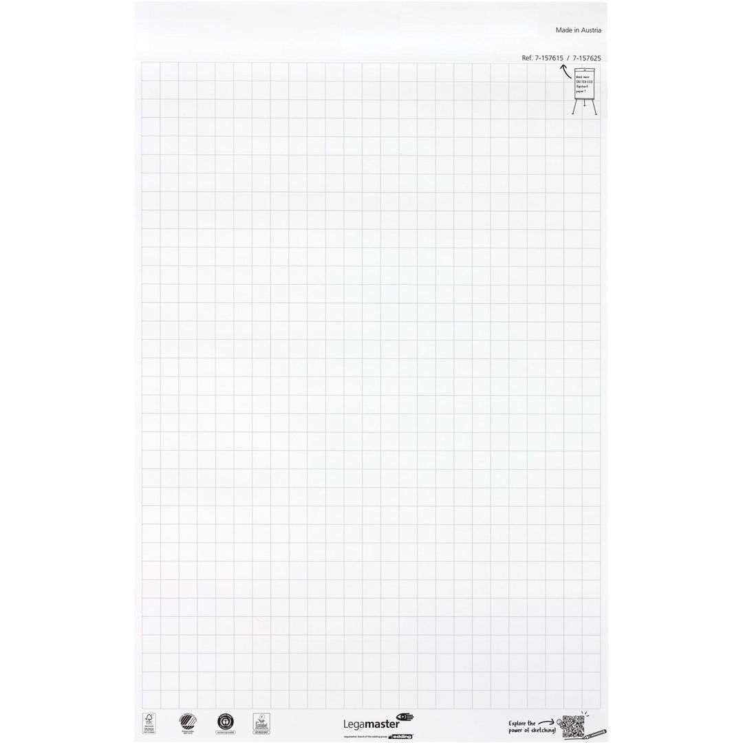 Blädderblock Sketch Eco rutigt 2x50st