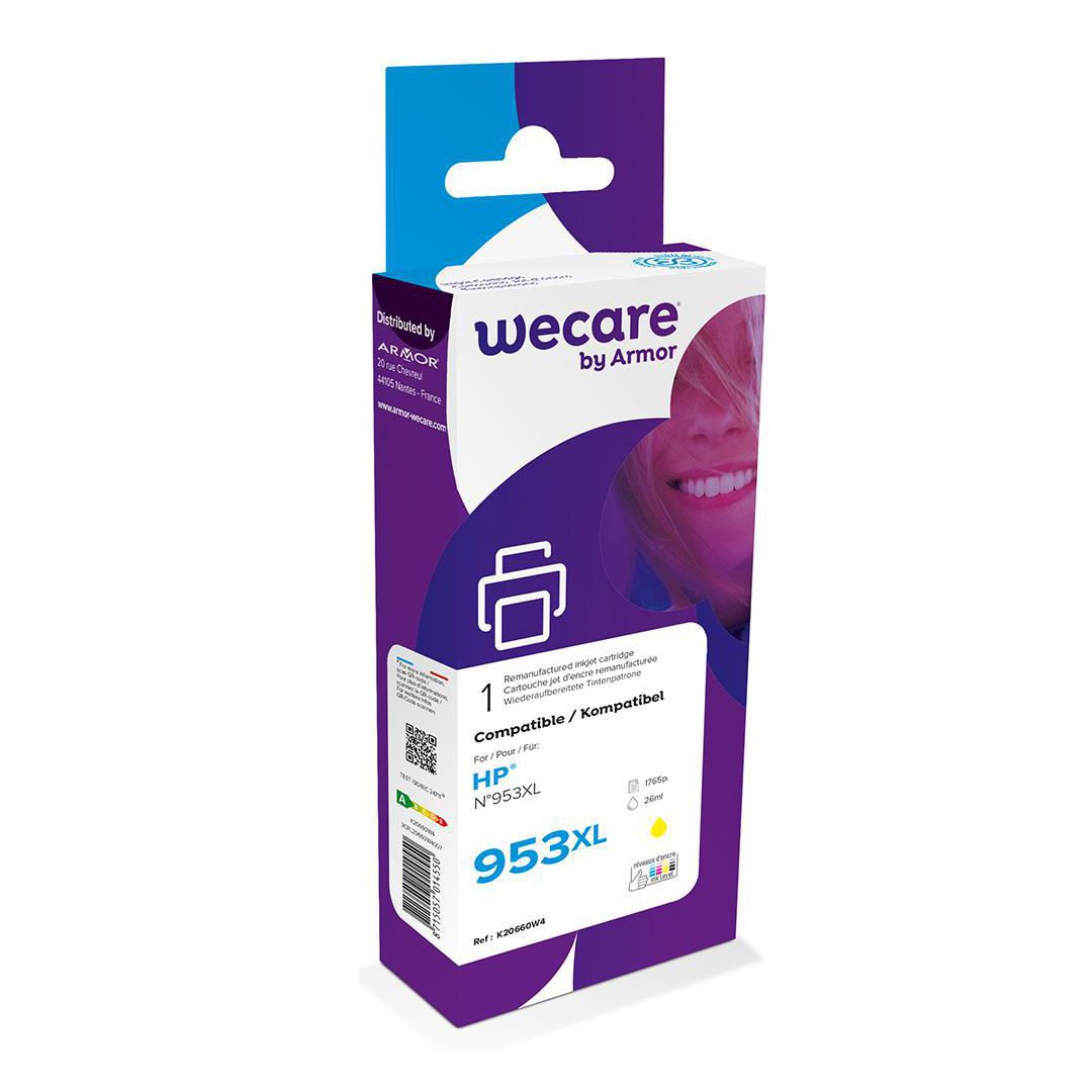 Bläckpatron WECARE 953XL gul