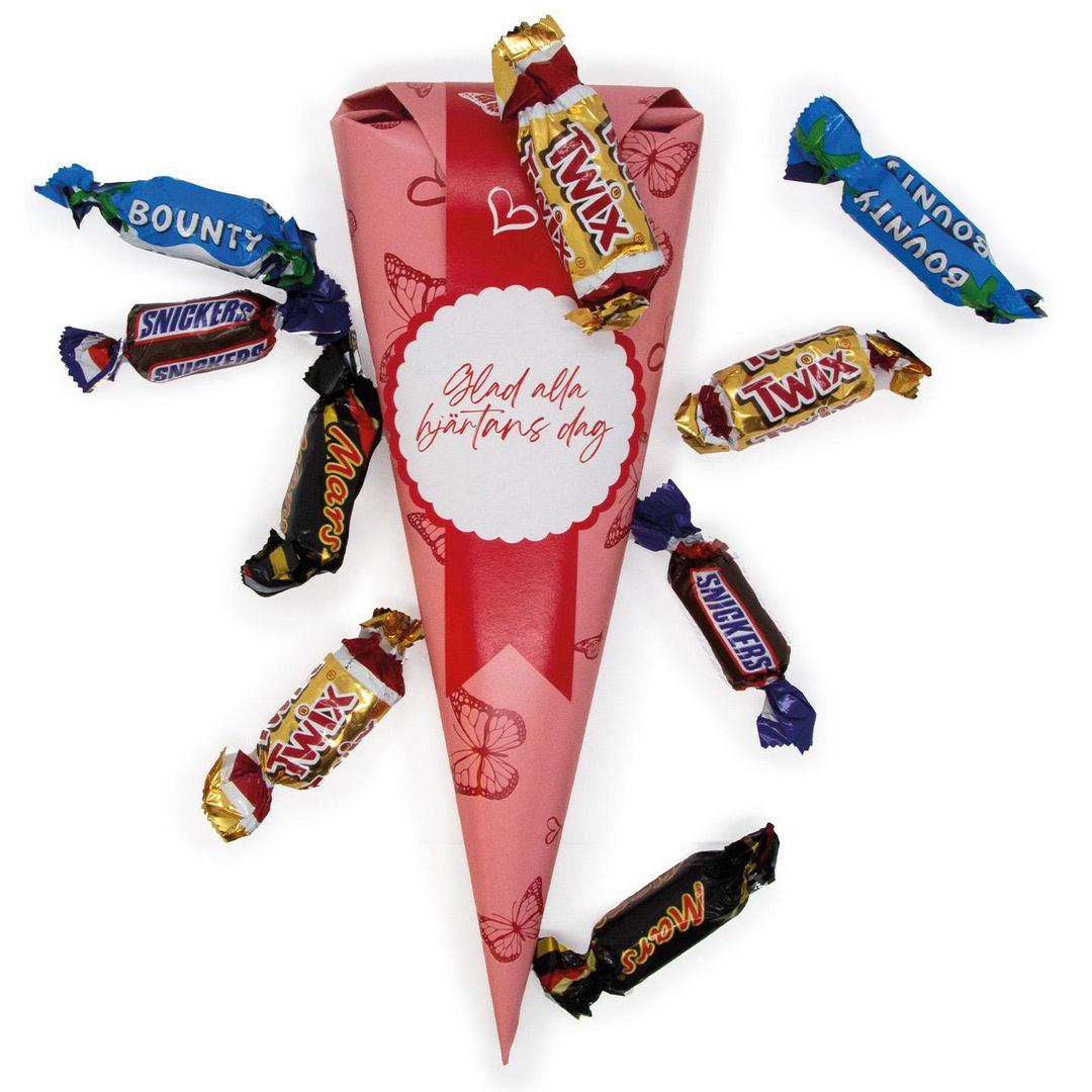 Godis Alla Hjärtans strut inslaget 80g