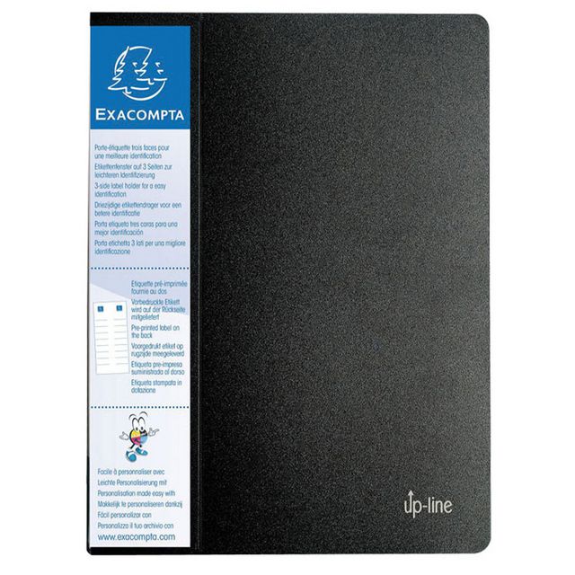 Demobok EXACOMPTA 80 fickor svart
