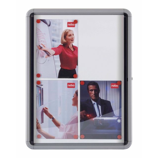 Glasskåp Nobo Premium 4xA4