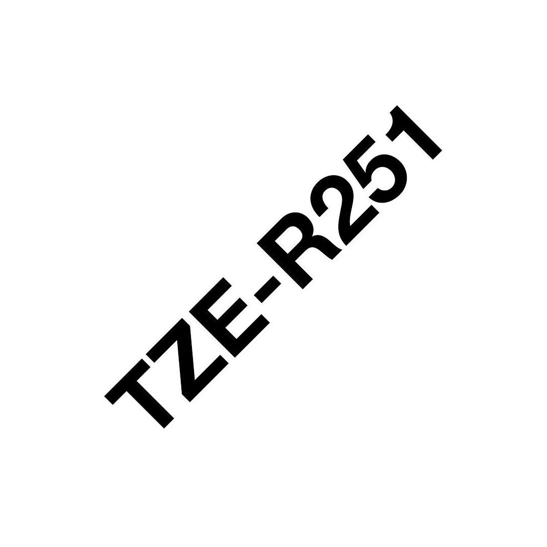 Tape Brother TZER251 24mm svart på vit